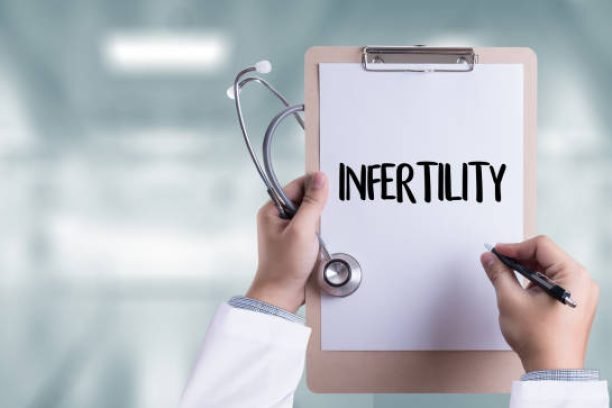 INFERTILITY couple giving a bribe for IVF treatment , Syringe and vaccine with drugs.